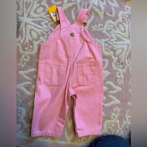 Carhartt Kids Overalls in Soft Pink 6month NWT